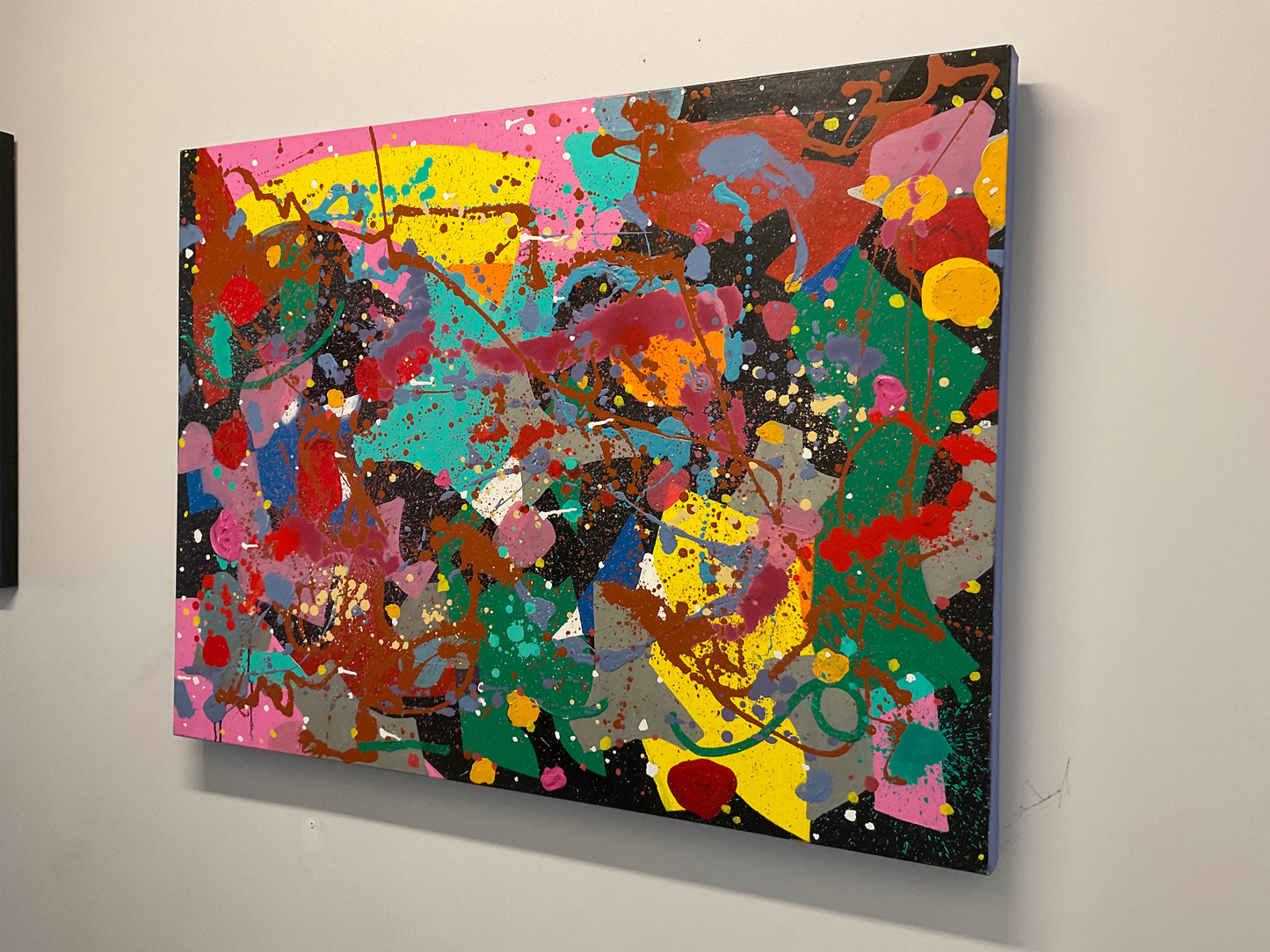 "Everything At The Same Time" - 48 x 36 inches, mixed media on canvas - 2020- Pedro AMOS