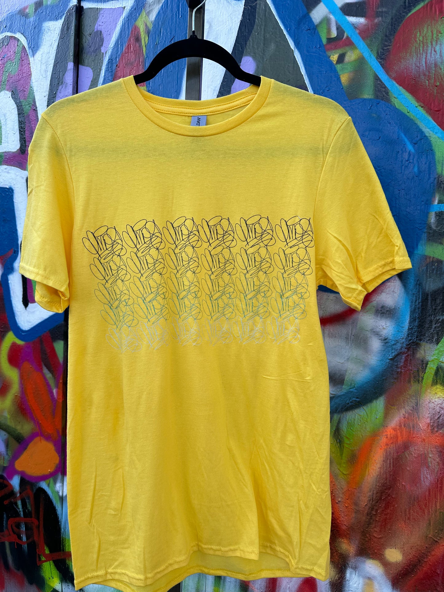 Pedro AMOS' Gradient Tags - Pine to Cucumber Green Gradient - Yellow Mens Small