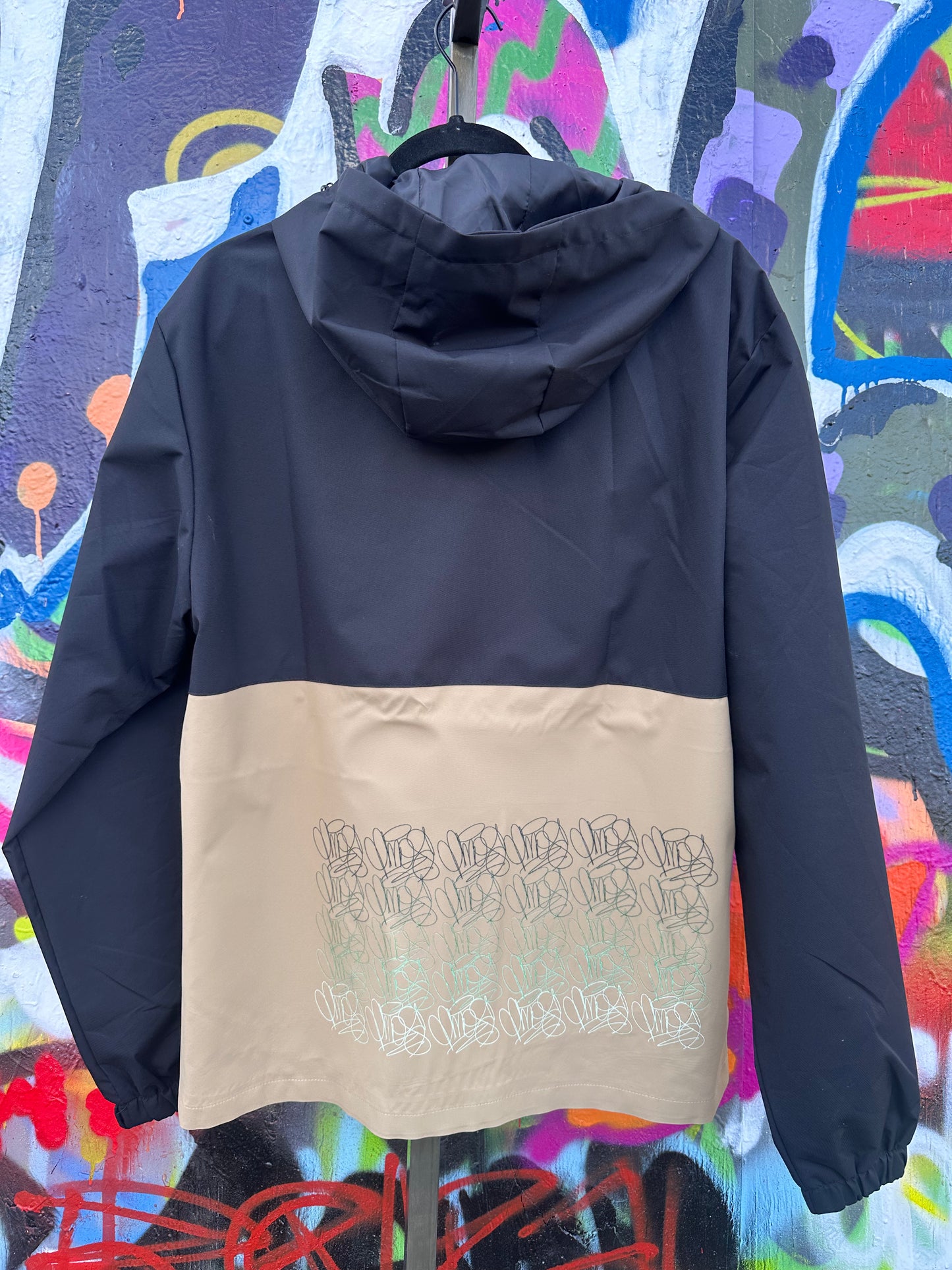 Chaqueta con capucha AMOS - Tages degradados - Verde menta a verde bosque - Hombre grande