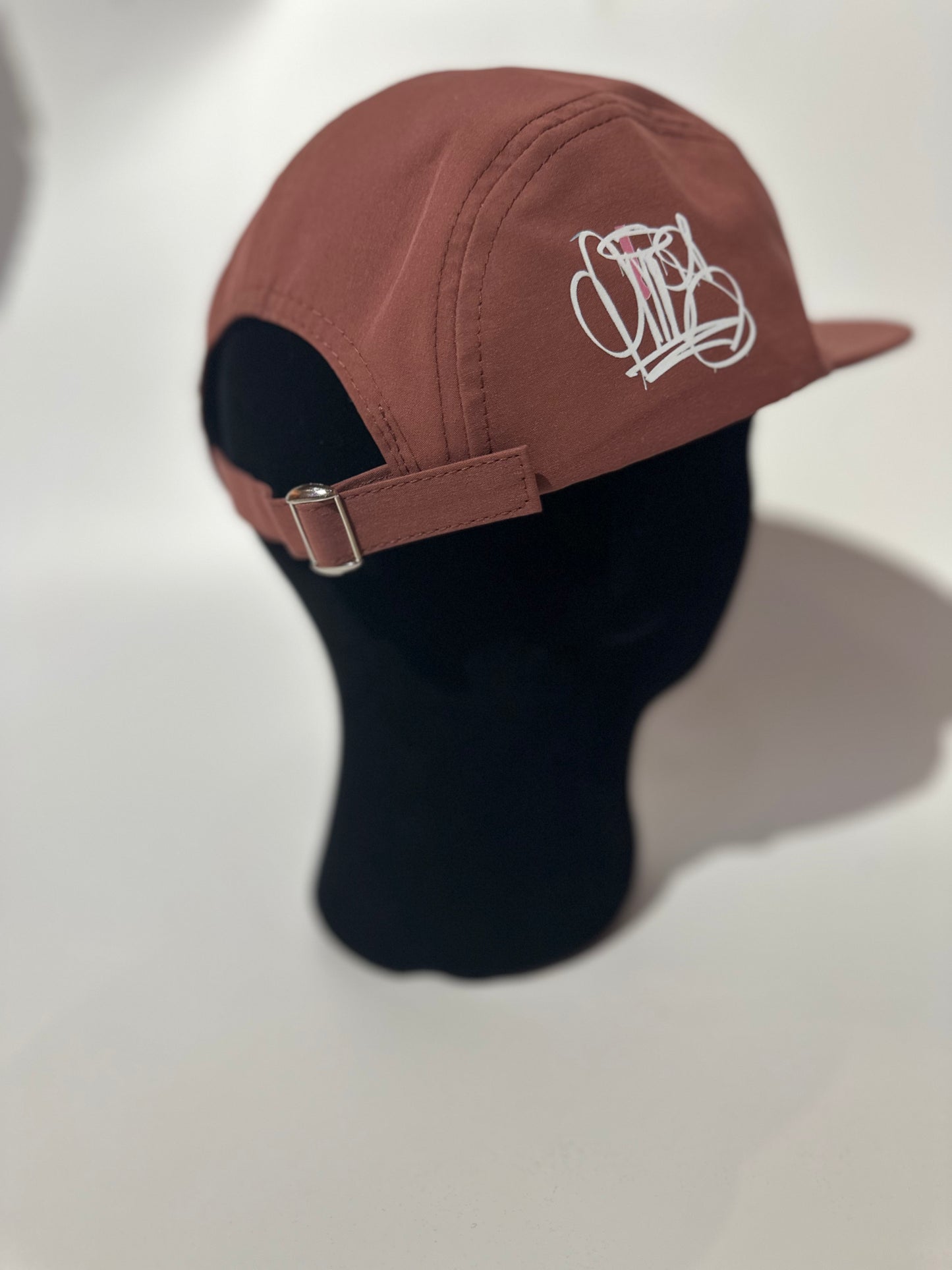 5-Panel Hazel "Smiley" Hat with AMOS tag on back
