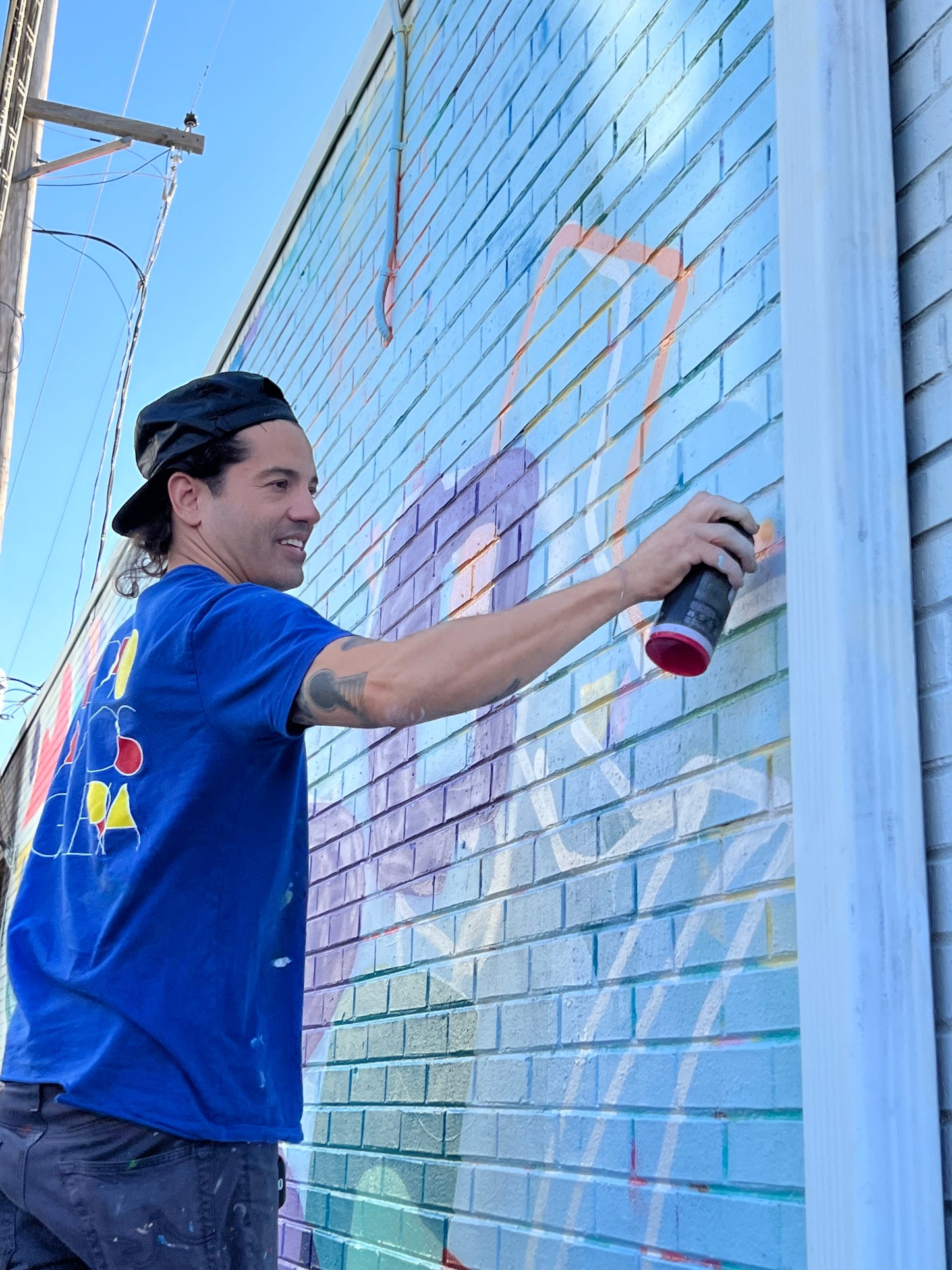 Pedro AMOS Galeria - Contemporary Logo - Blue