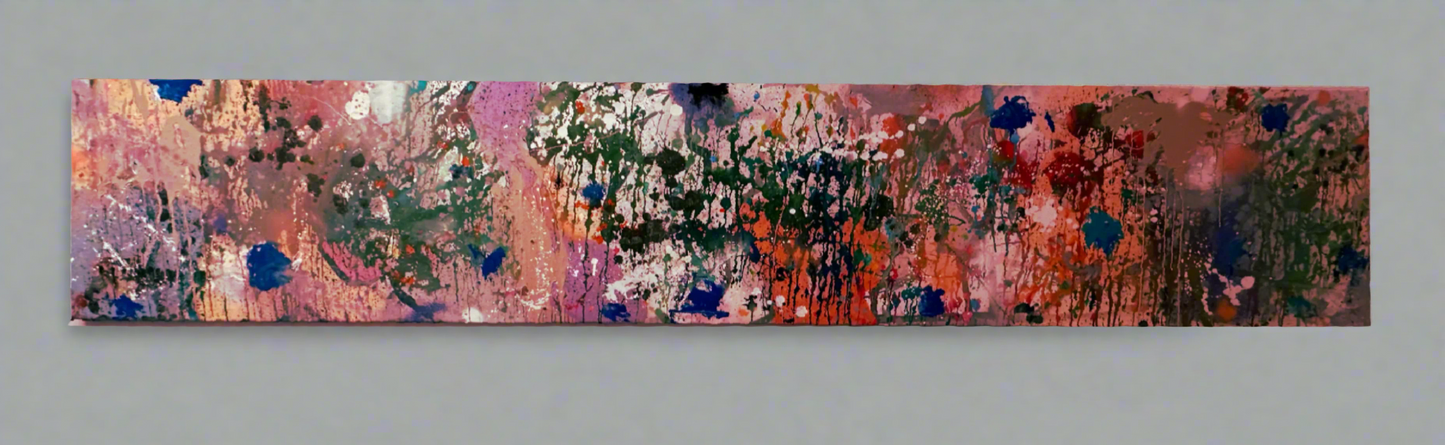 "Waste Nothing 2" - 79 x 32" inches - Acrylic on Linen - Pedro AMOS - 2023