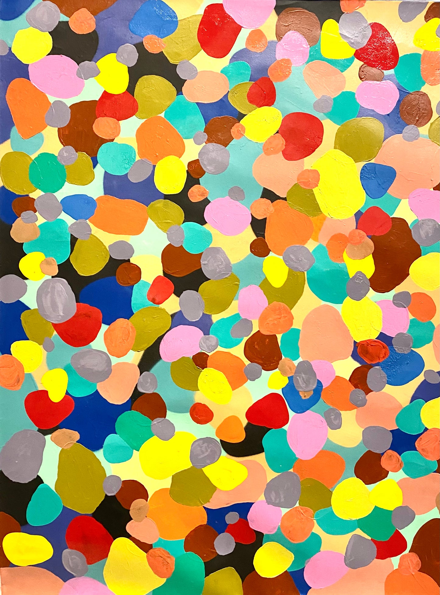 "Thoughts Collected 1" - 40 x 30 inch - acrylic on canvas - 2019