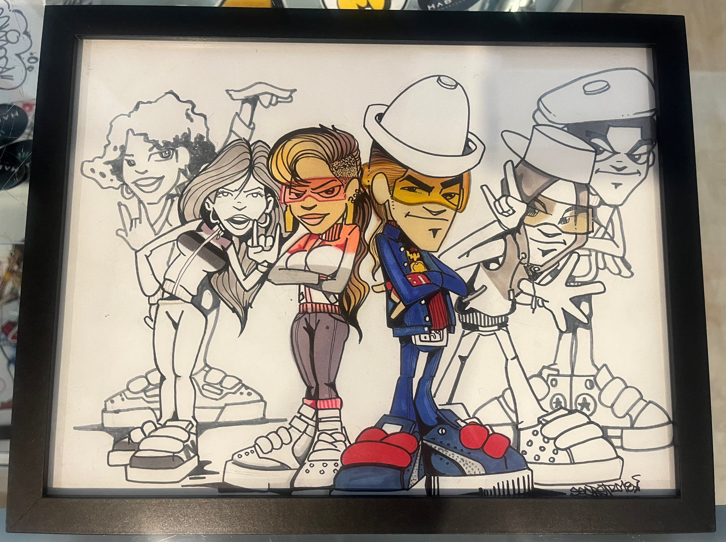 "The Challenge" - 9 x 11" inches, marker on paper - by Chillski - 2019