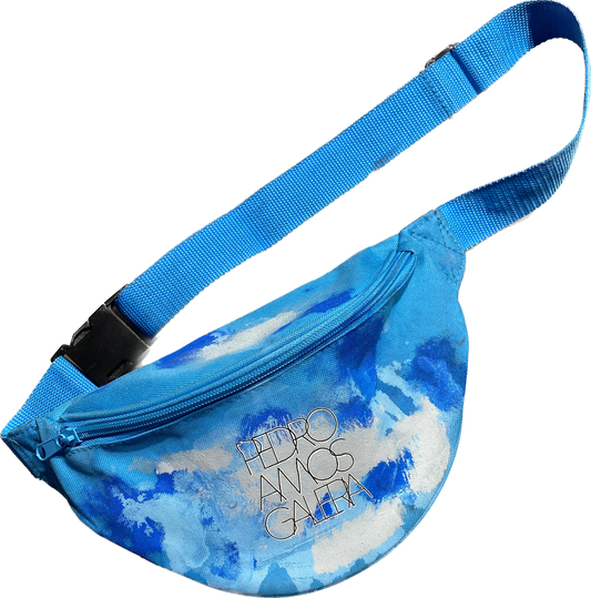 Fanny Pack - Blue - Hand Painted and Iron pressed Galeria logo - by Pedro AMOS