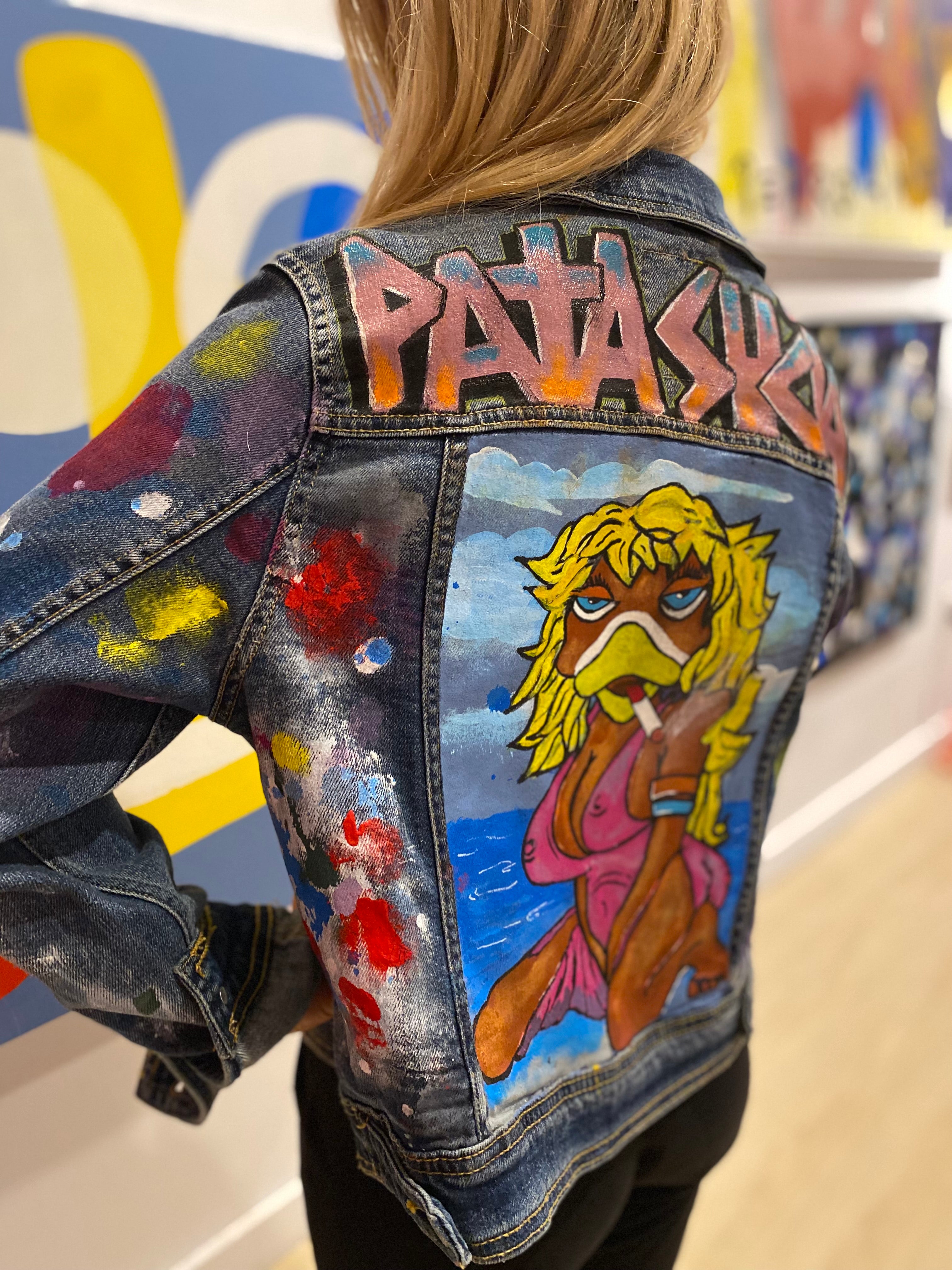 Graffiti hotsell denim jacket